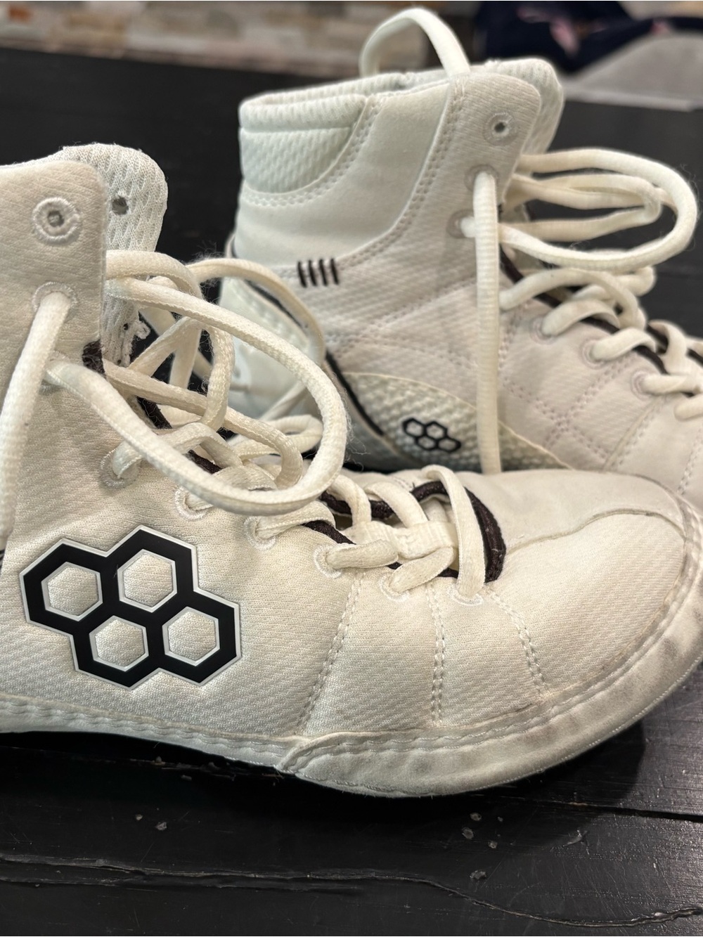 Women's Athletic High-Top Sneakers in Off-White